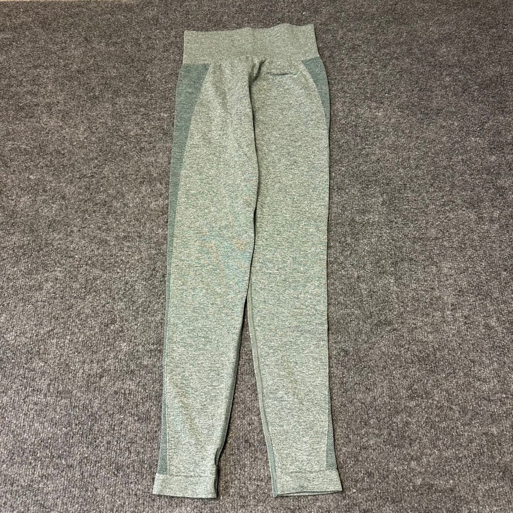 Gymshark Leggings Womens Size S Green Vital Seamless High Waisted Athletic Yoga